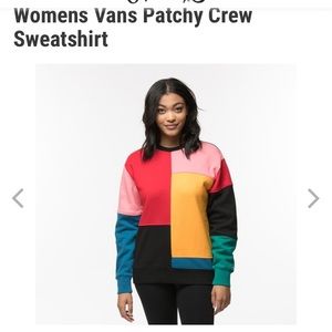 vans patchy crew pullover